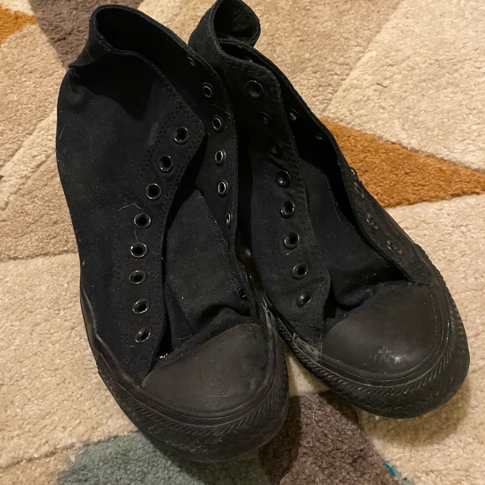 Black Converse Chuck Taylors Size Mens 9 Womens 11